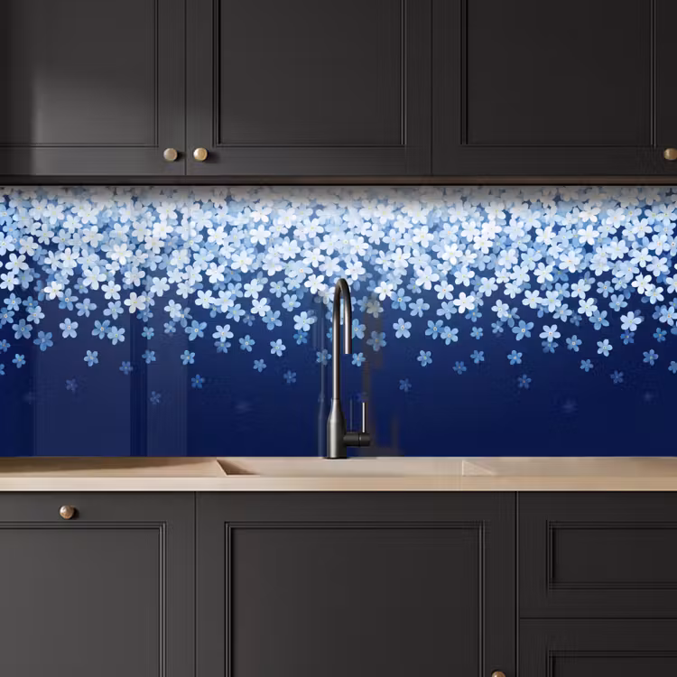 Keuken achterwand - Bloemen - Vallend - Decoratief — 6