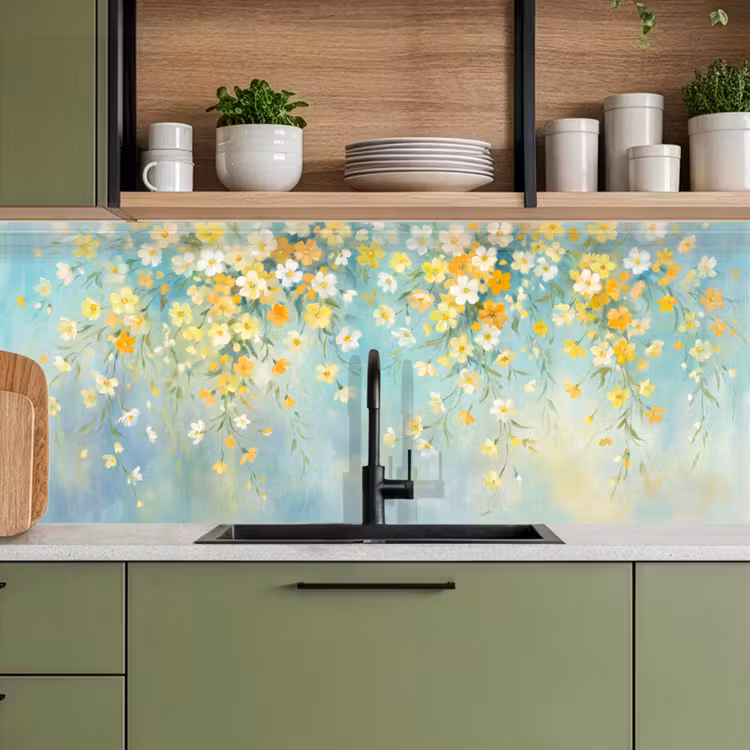 Keuken achterwand - Bloemen - Zacht - Lente — 8