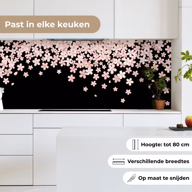 Keuken achterwand - Roze bloemen - Natuur — 7