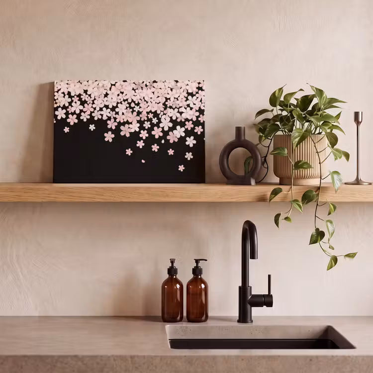 Canvas schilderij - Roze bloemen - Natuur — 2