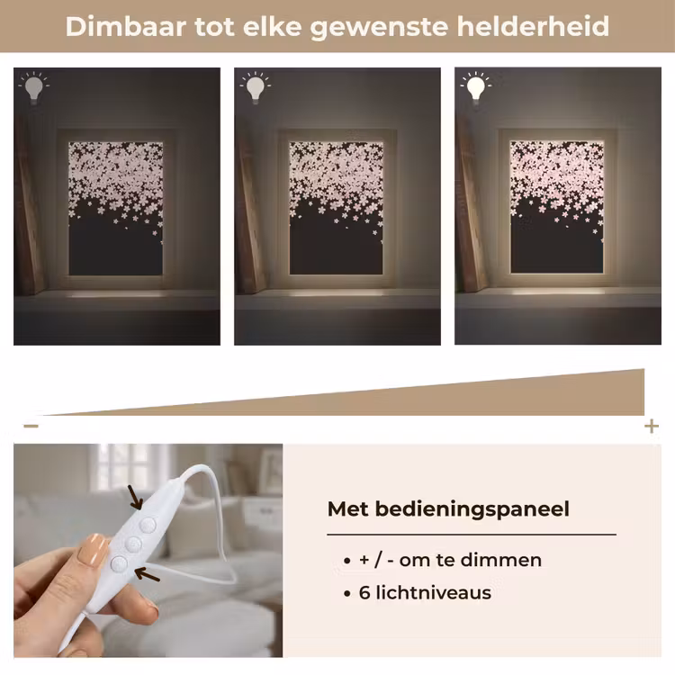Gepersonaliseerd Lightbox - Roze bloemen - Natuur — 8