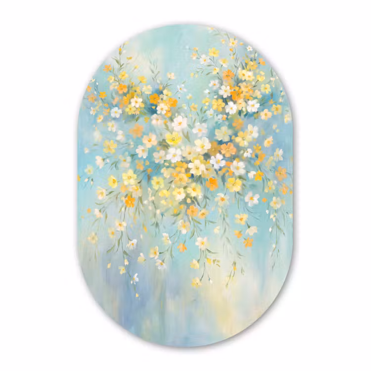 Muurovaal - Bloemen - Zacht - Lente — 3