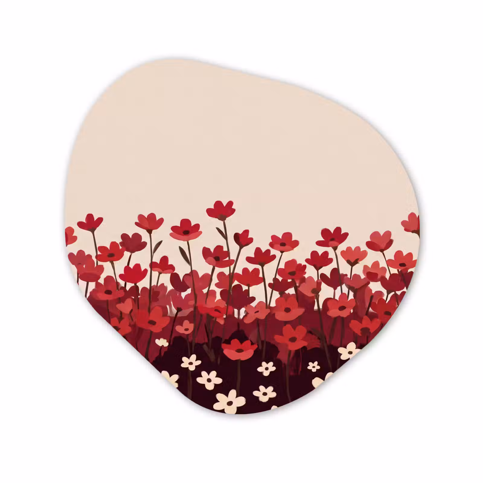 Organisch schilderij forex - Bloemen - Rood - Natuur — 1