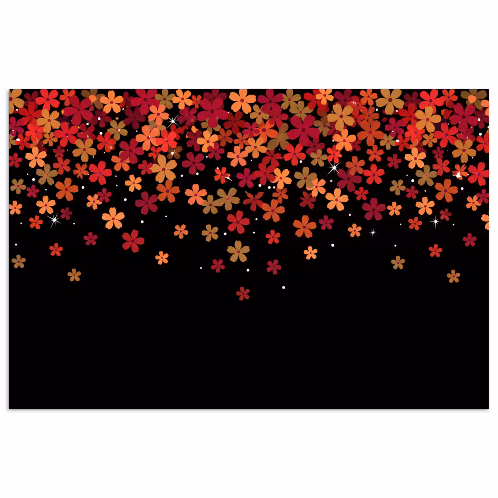 Poster - Bloemen - Abstract - Oranje — 1