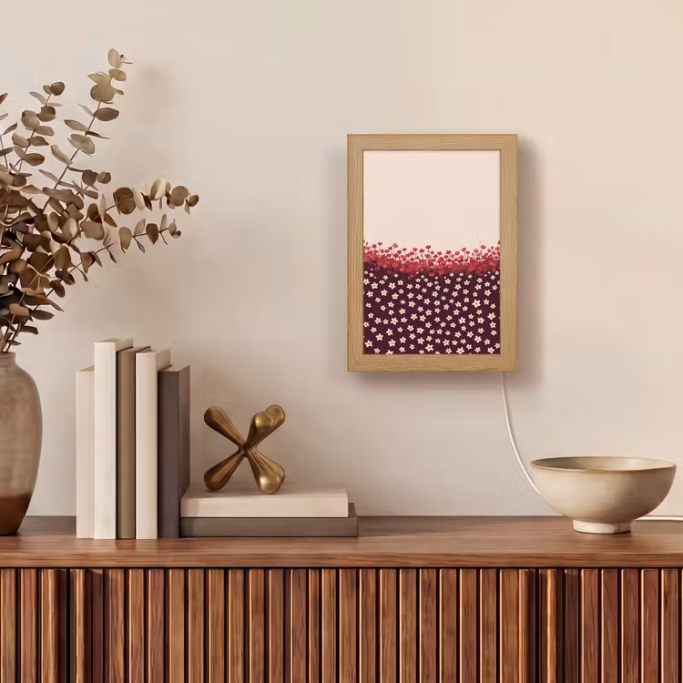 Gepersonaliseerd Lightbox - Bloemen - Rood - Natuur — 4