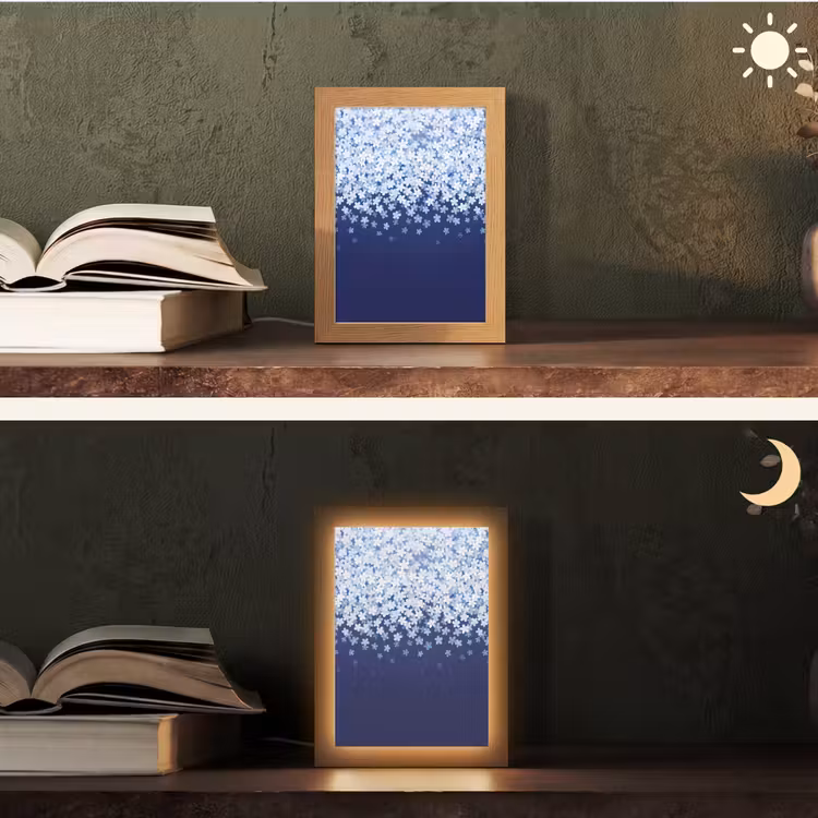 Gepersonaliseerd Lightbox - Bloemen - Vallend - Decoratief — 5