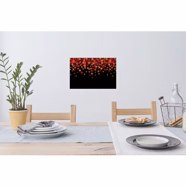 Muursticker - Bloemen - Abstract - Oranje — 3