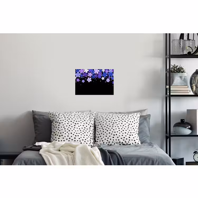 Muursticker - Bloemen - Paars - Modern — 5
