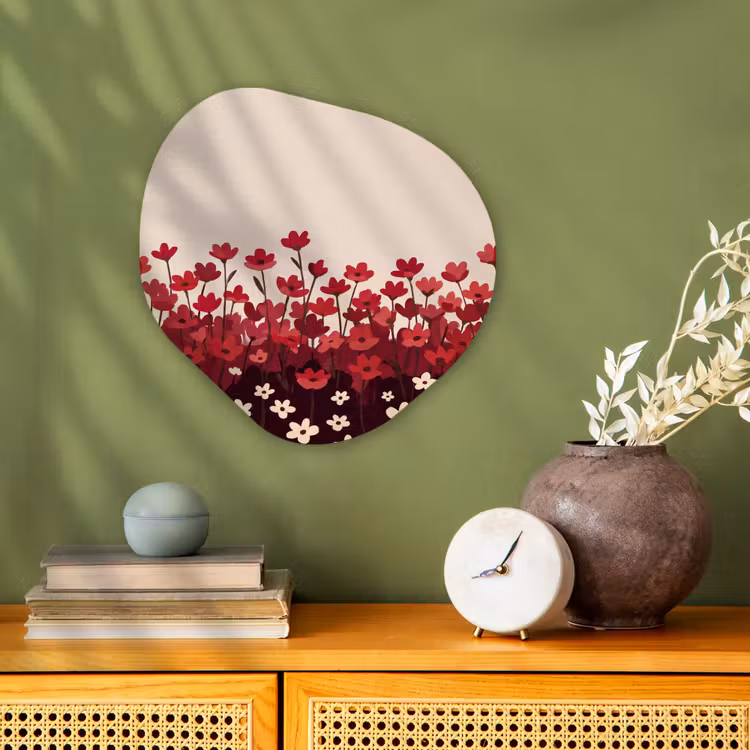 Organisch schilderij forex - Bloemen - Rood - Natuur — 2