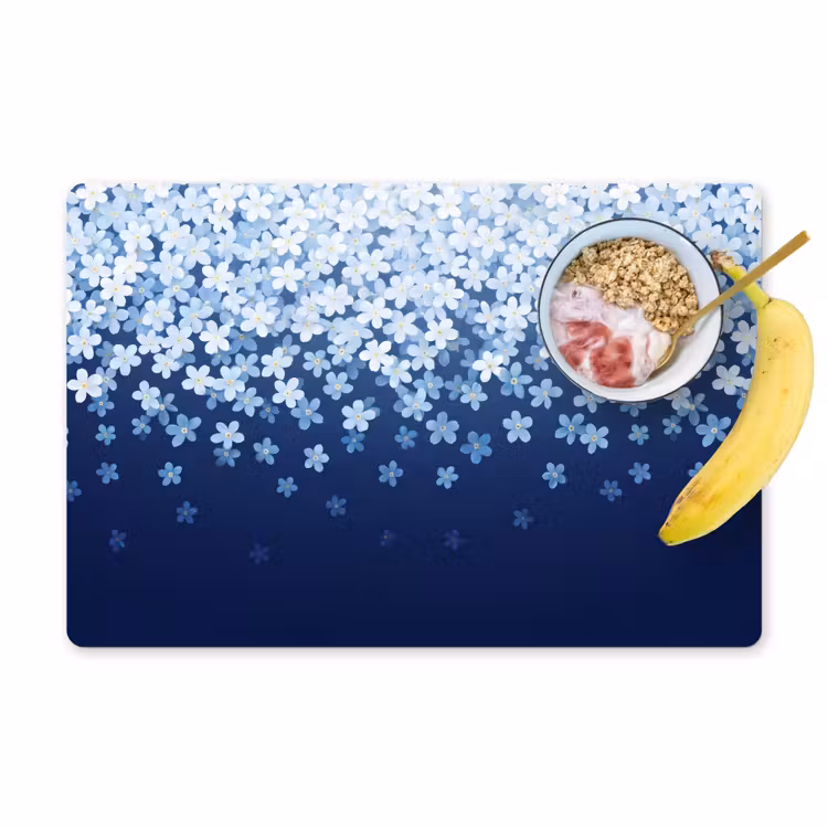 Placemat - 6 stuks - Bloemen - Vallend - Decoratief — 1