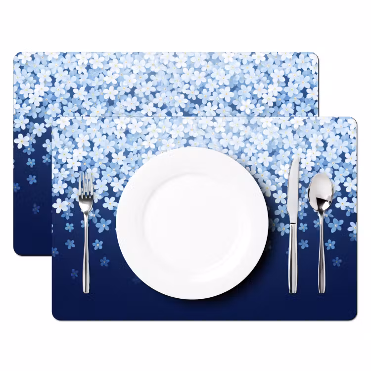 Placemat - 6 stuks - Bloemen - Vallend - Decoratief — 2