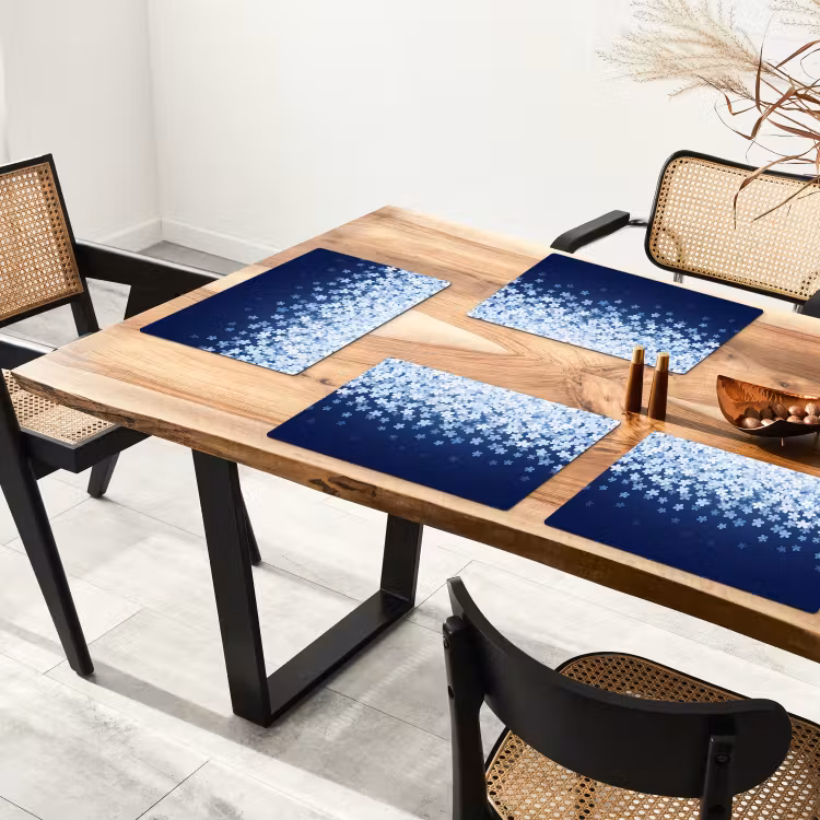 Placemat - 6 stuks - Bloemen - Vallend - Decoratief — 3