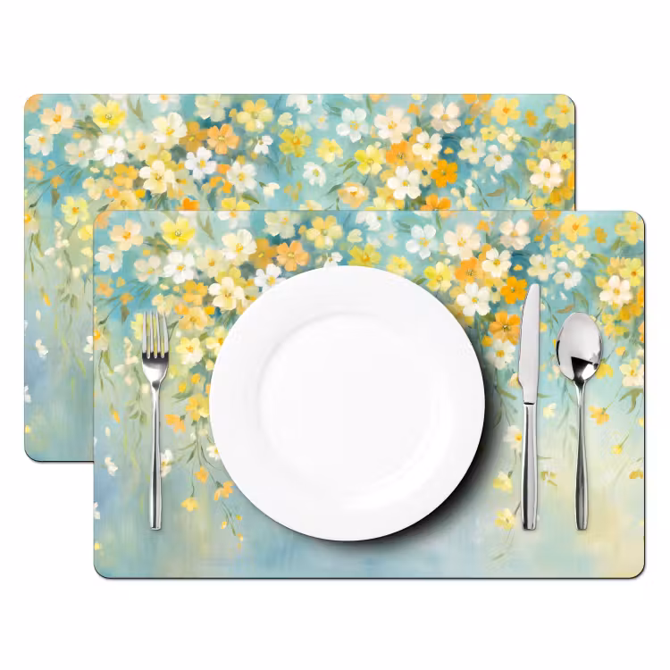 Placemat - 6 stuks - Bloemen - Zacht - Lente — 2