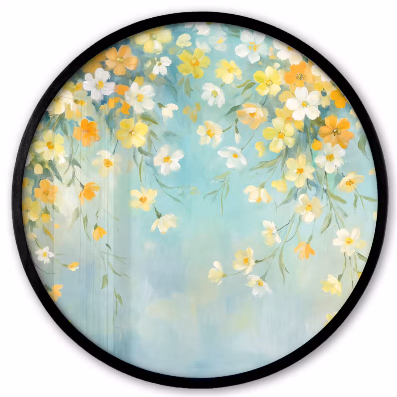 Ronde fotolijst - Bloemen - Zacht - Lente — 1