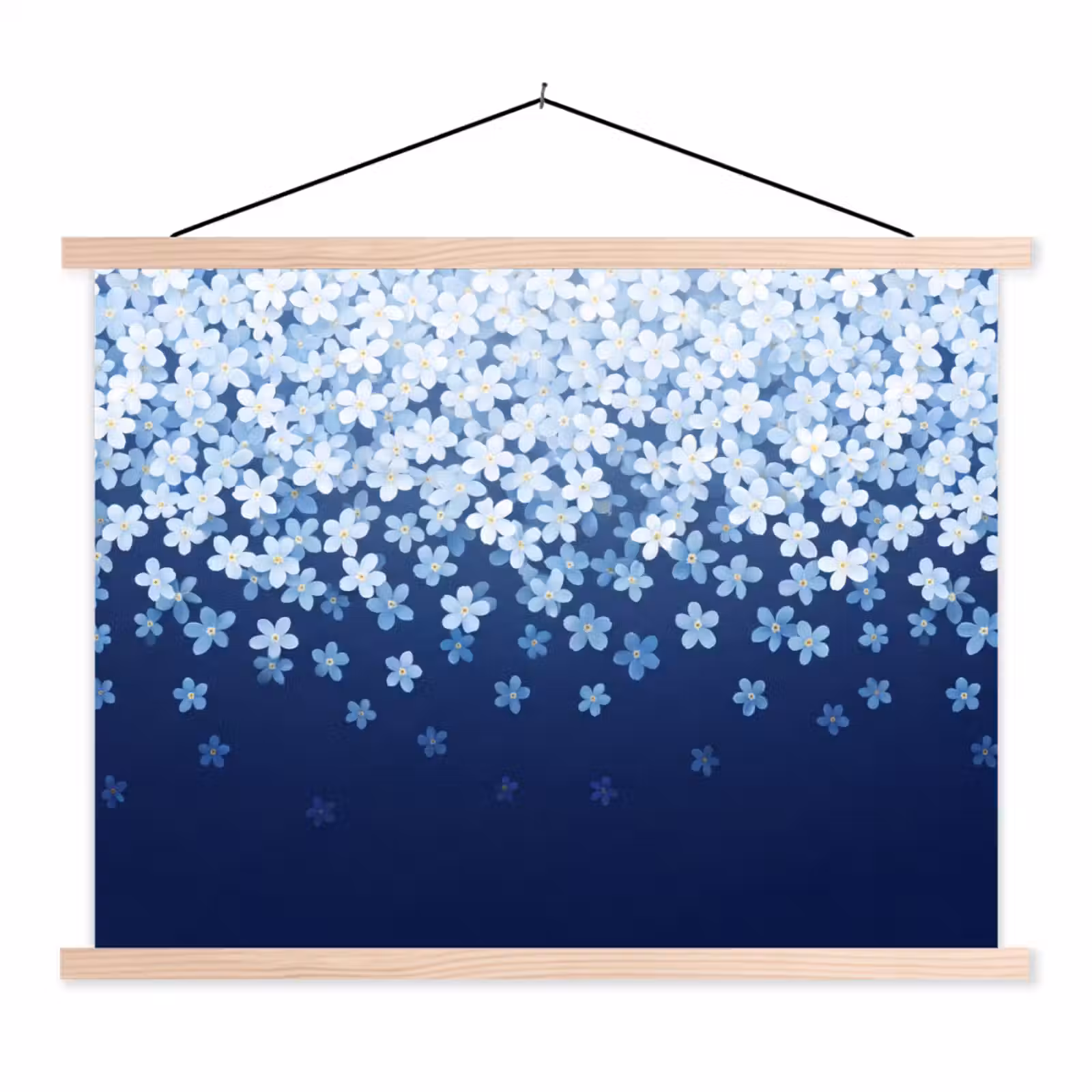 Schoolplaat - Bloemen - Vallend - Decoratief — 1