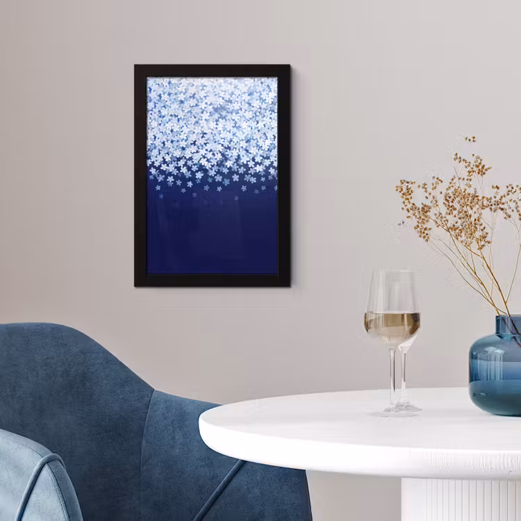 Poster met lijst - Bloemen - Vallend - Decoratief — 2