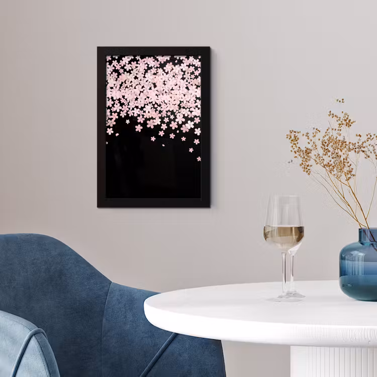Poster met lijst - Roze bloemen - Natuur — 2