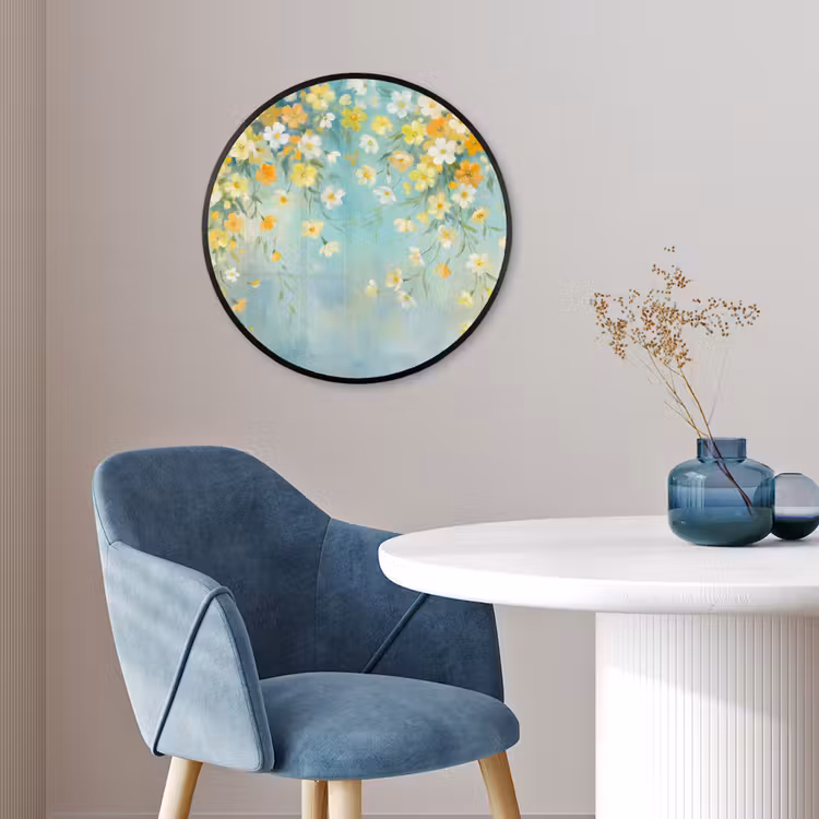 Ronde fotolijst - Bloemen - Zacht - Lente — 4