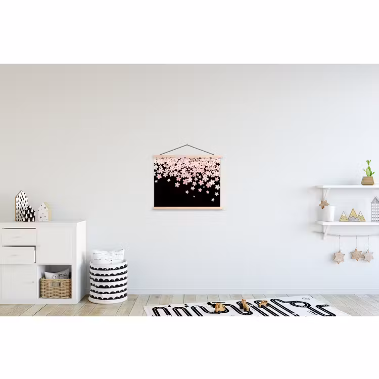 Schoolplaat - Roze bloemen - Natuur — 3