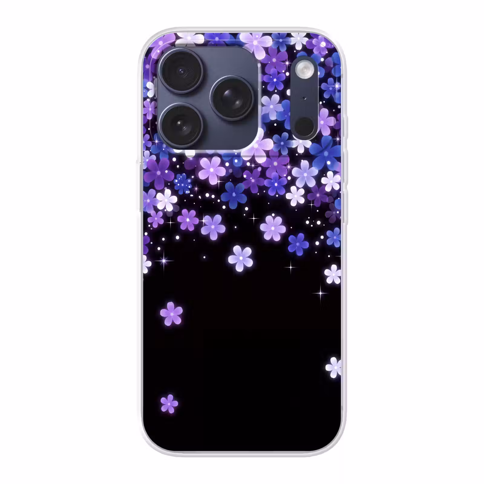 Telefoonhoesje - Bloemen - Paars - Modern — 1
