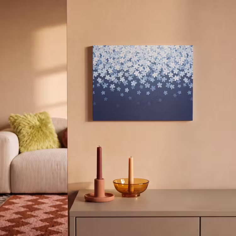 Akoestisch schilderij - Bloemen - Vallend - Decoratief — 2