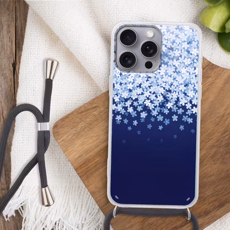 Telefoonhoesje met koord - Bloemen - Vallend - Decoratief — 3