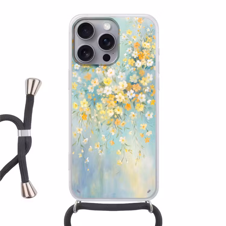 Telefoonhoesje met koord - Bloemen - Zacht - Lente — 1