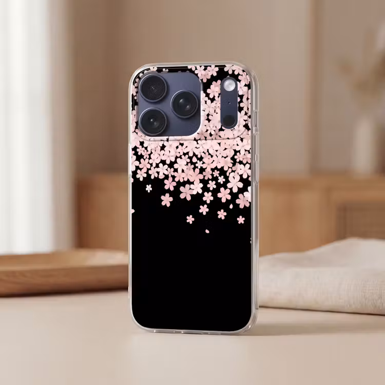 Telefoonhoesje - Roze bloemen - Natuur — 3