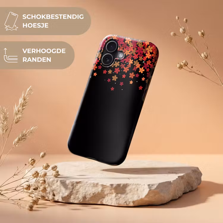 Telefoonhoesje Toughcase - Bloemen - Abstract - Oranje — 5