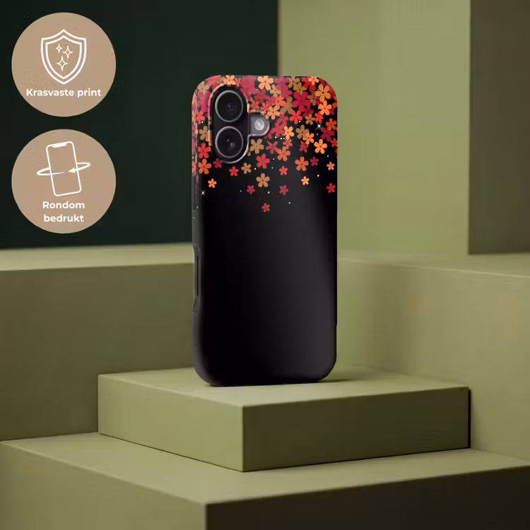Telefoonhoesje Toughcase - Bloemen - Abstract - Oranje — 7