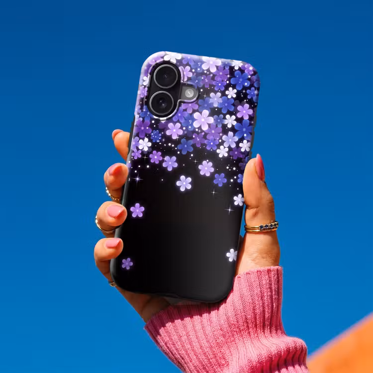 Telefoonhoesje Toughcase - Bloemen - Paars - Modern — 2