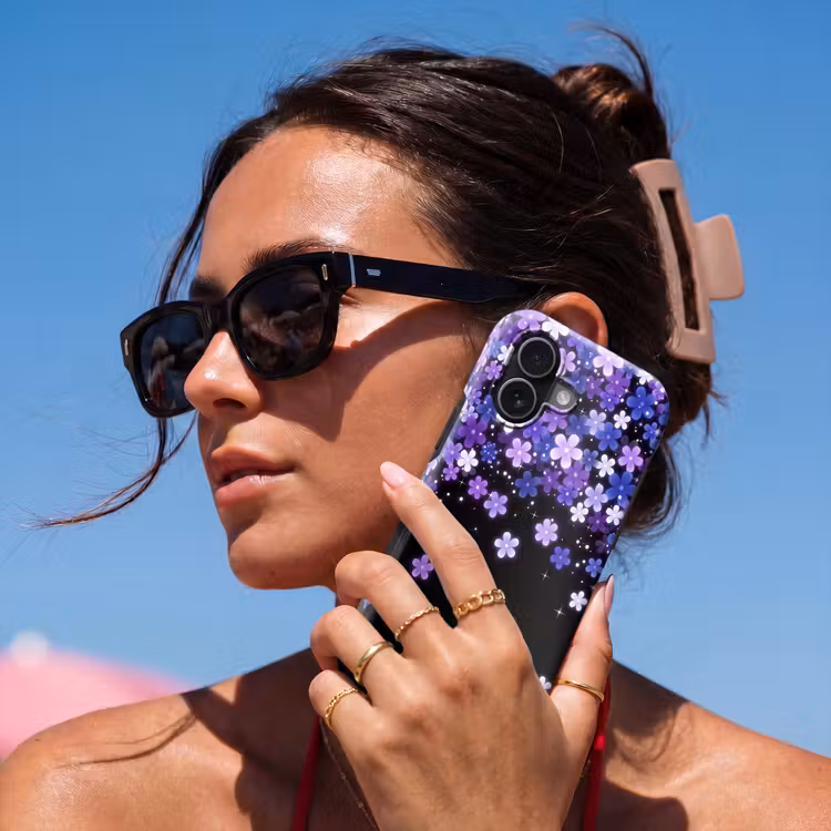 Telefoonhoesje Toughcase - Bloemen - Paars - Modern — 6