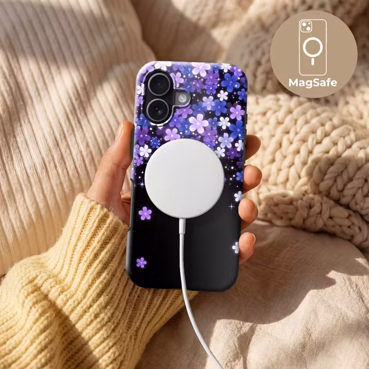 Telefoonhoesje Toughcase - Bloemen - Paars - Modern — 8