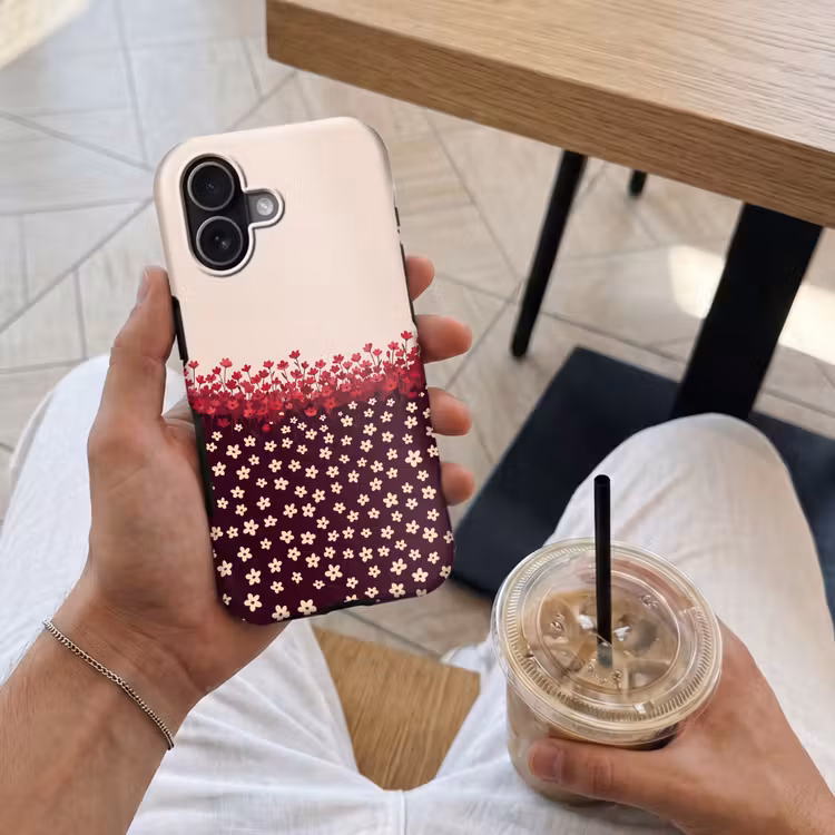 Telefoonhoesje Toughcase - Bloemen - Rood - Natuur — 4