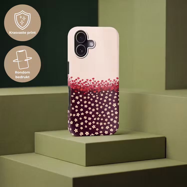 Telefoonhoesje Toughcase - Bloemen - Rood - Natuur — 7