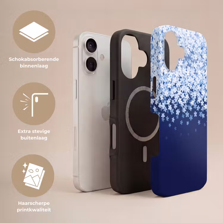 Telefoonhoesje Toughcase - Bloemen - Vallend - Decoratief — 3