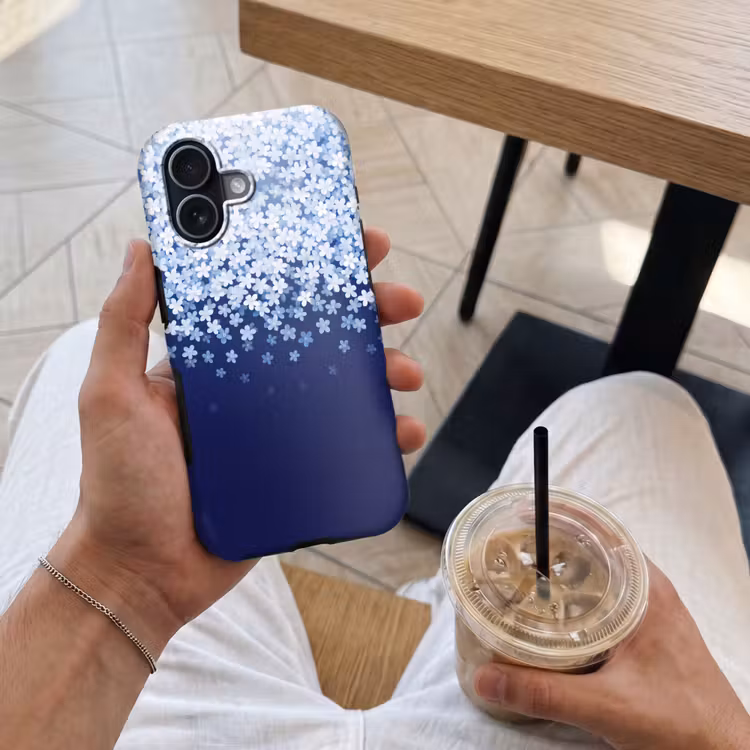 Telefoonhoesje Toughcase - Bloemen - Vallend - Decoratief — 4