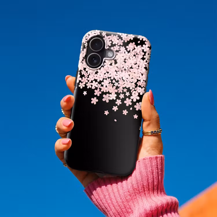 Telefoonhoesje Toughcase - Roze bloemen - Natuur — 2