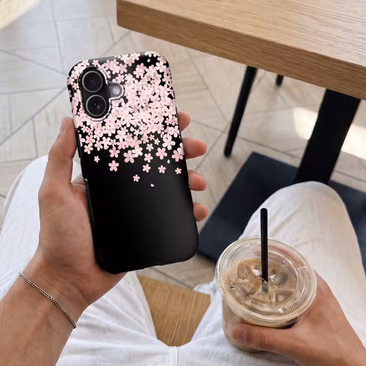 Telefoonhoesje Toughcase - Roze bloemen - Natuur — 4