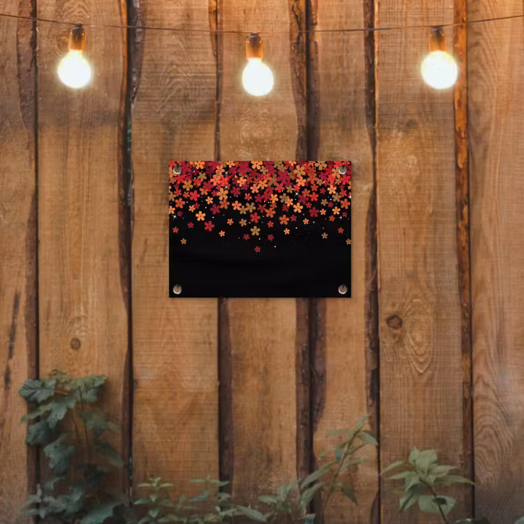 Tuinposter - Bloemen - Abstract - Oranje — 2