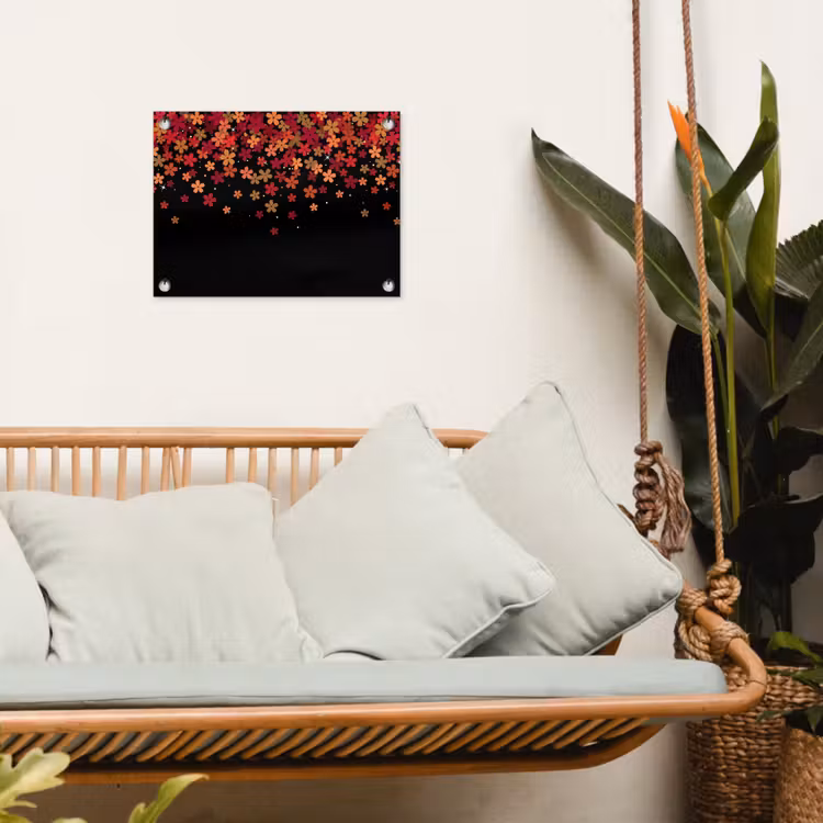 Tuinposter - Bloemen - Abstract - Oranje — 5