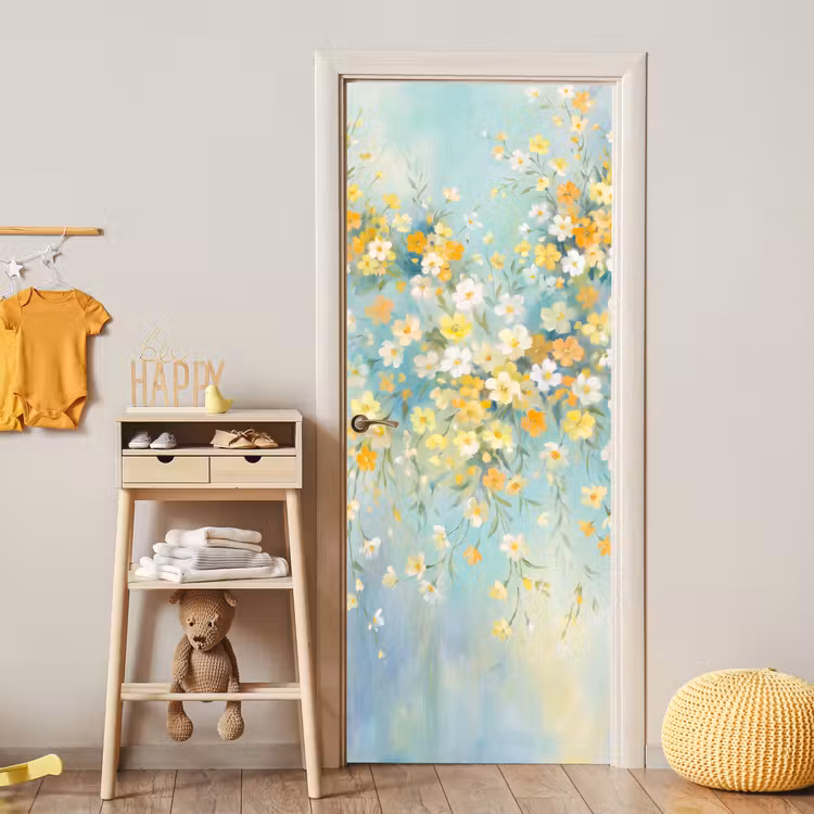 Deursticker - Bloemen - Zacht - Lente — 6