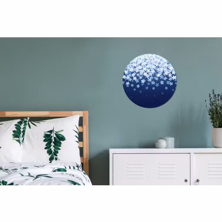 Muurcirkel aluminium - Bloemen - Vallend - Decoratief — 4