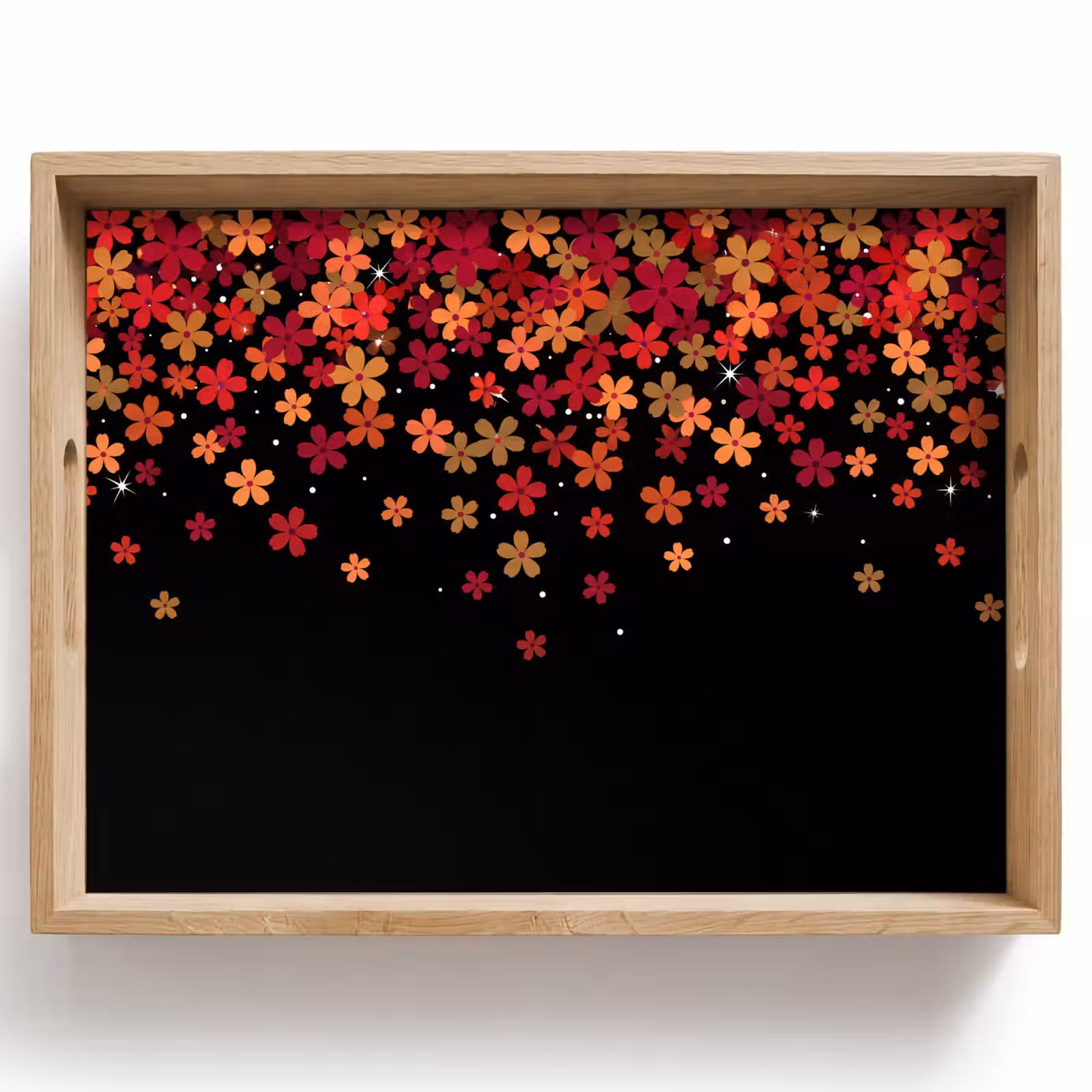 Dienblad - Bloemen - Abstract - Oranje — 1