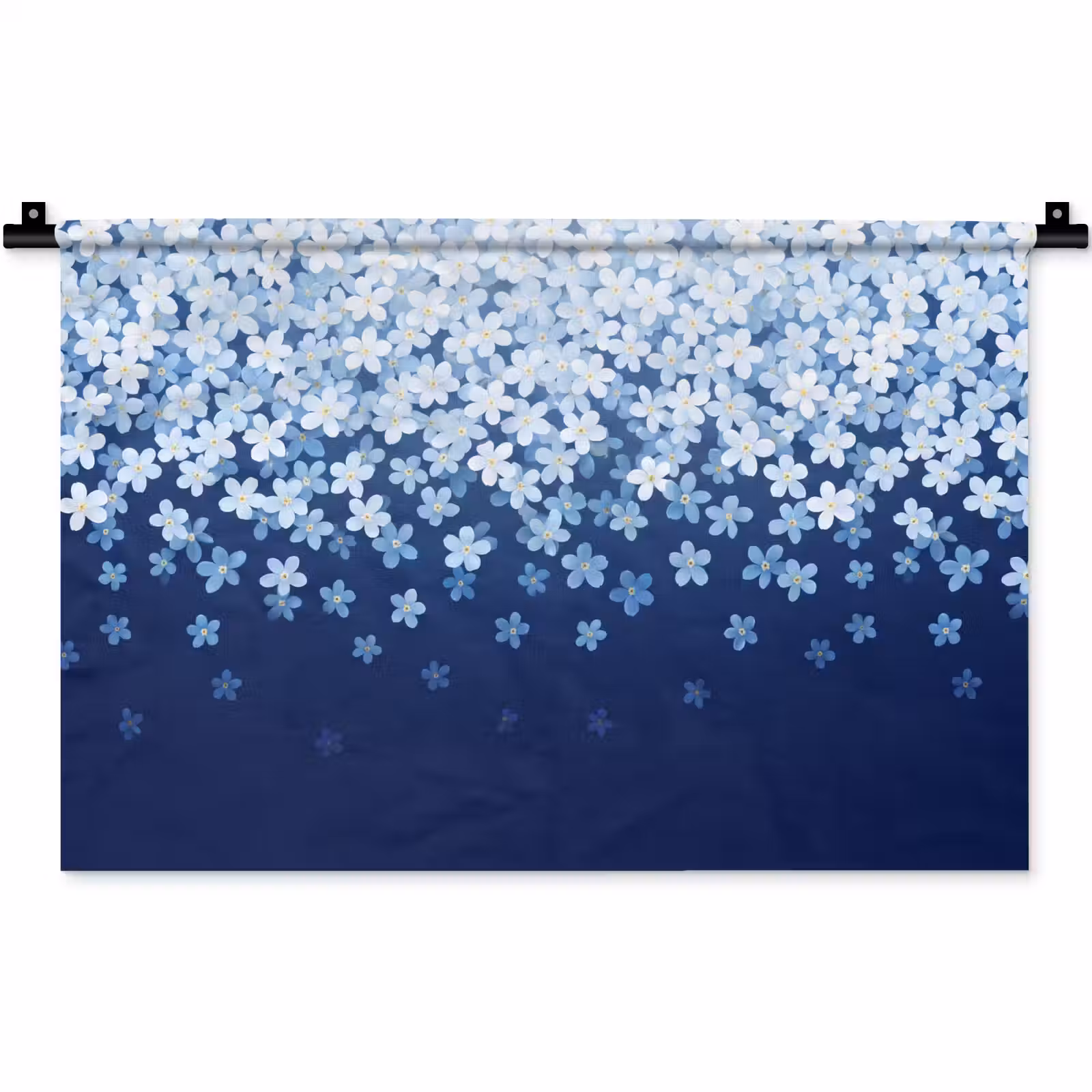 Wandkleed - Bloemen - Vallend - Decoratief — 1