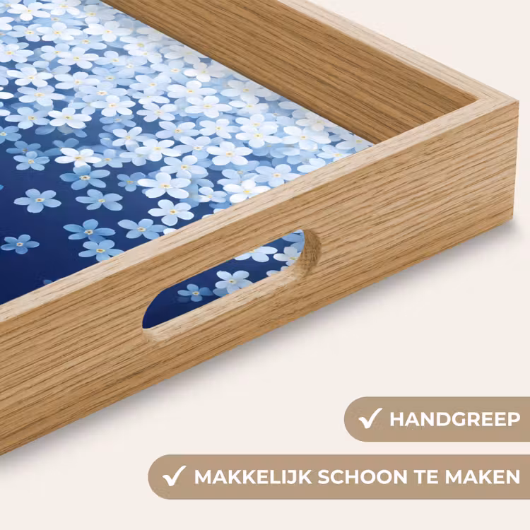 Dienblad - Bloemen - Vallend - Decoratief — 5