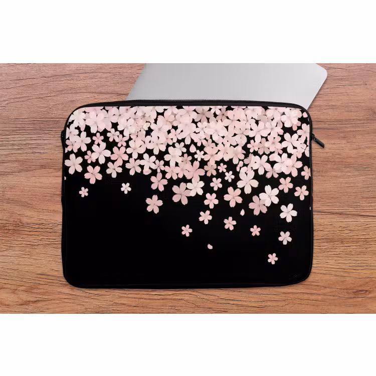 Laptophoes Roze bloemen - Natuur — 2