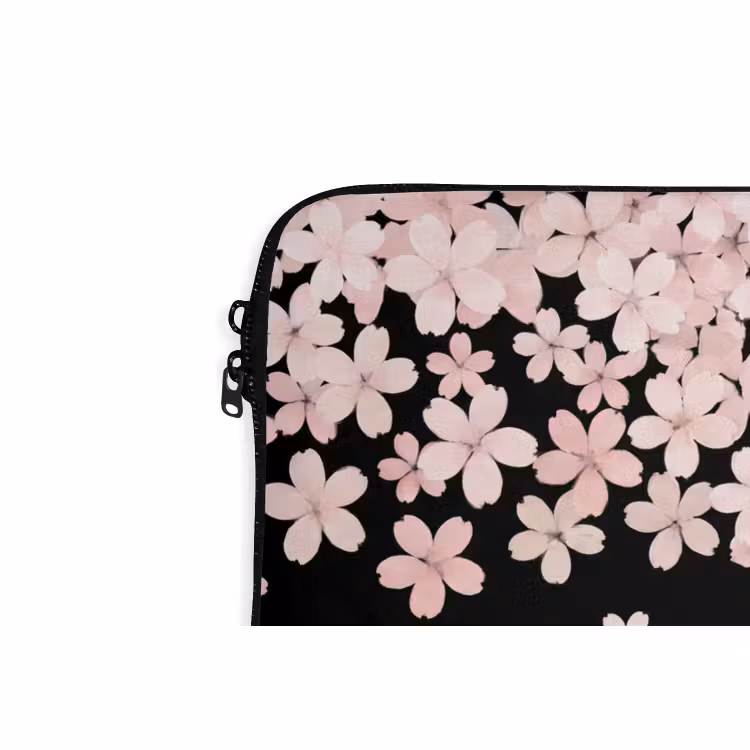 Laptophoes Roze bloemen - Natuur — 5