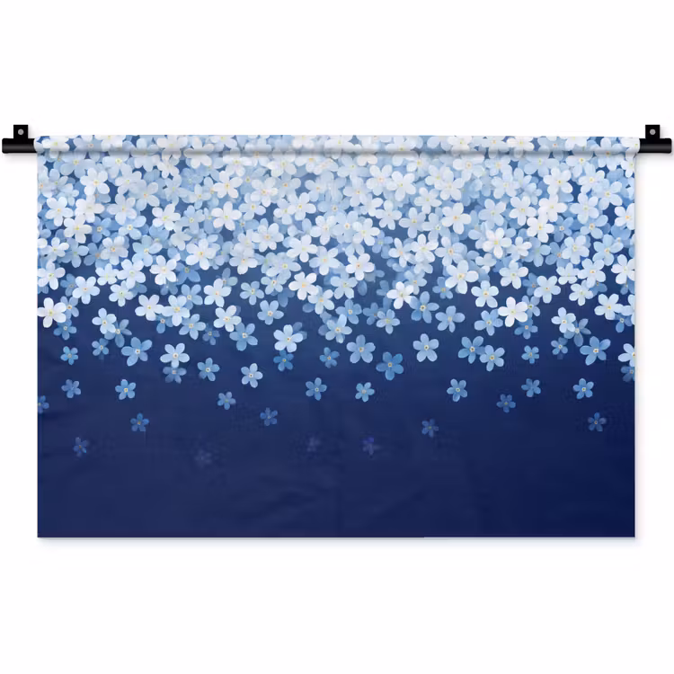 Wandkleed - Bloemen - Vallend - Decoratief — 1