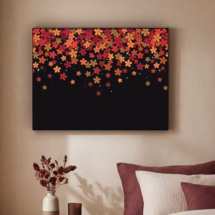 Art frame - Bloemen - Abstract - Oranje — 3